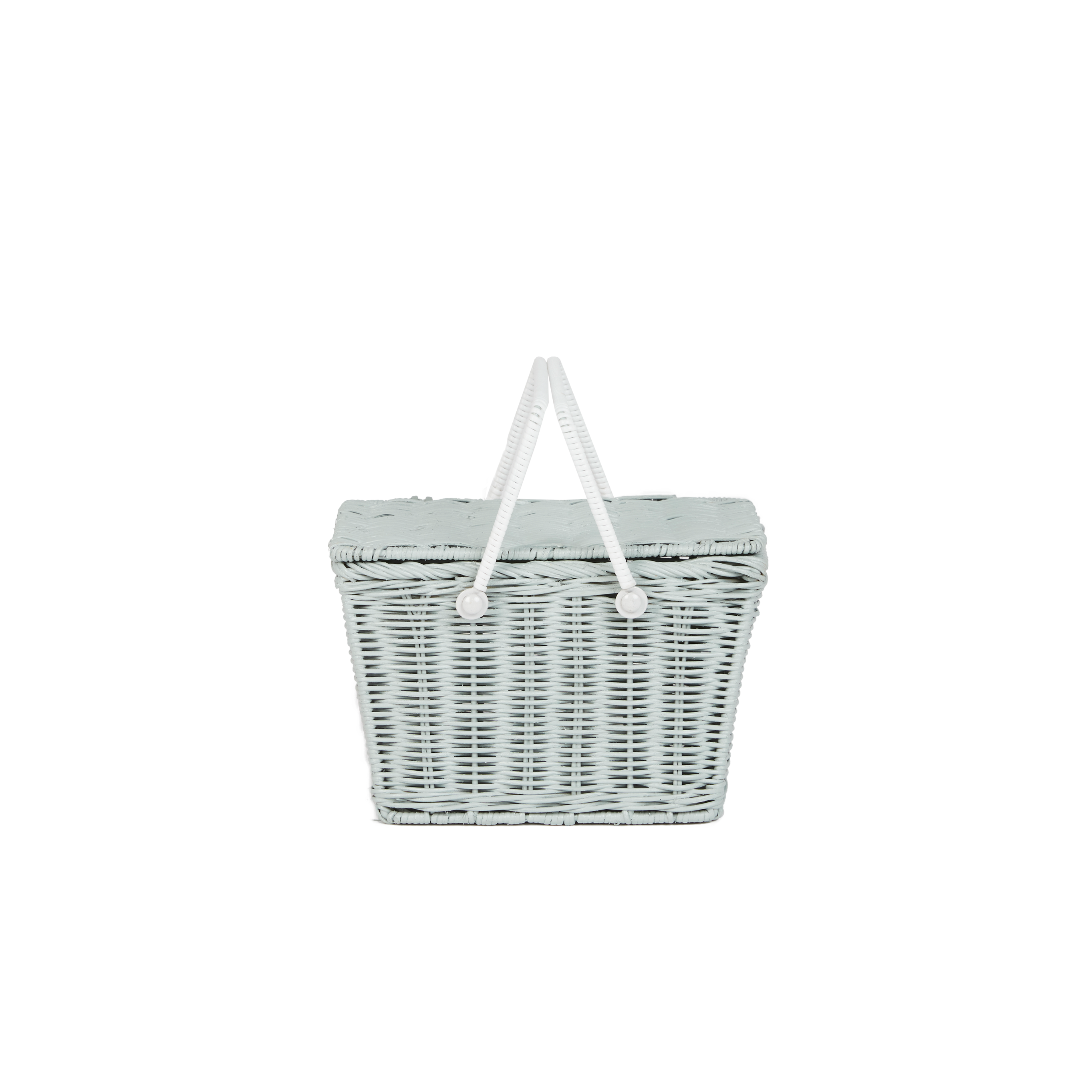 Piki Rattan Basket - Vintage Blue