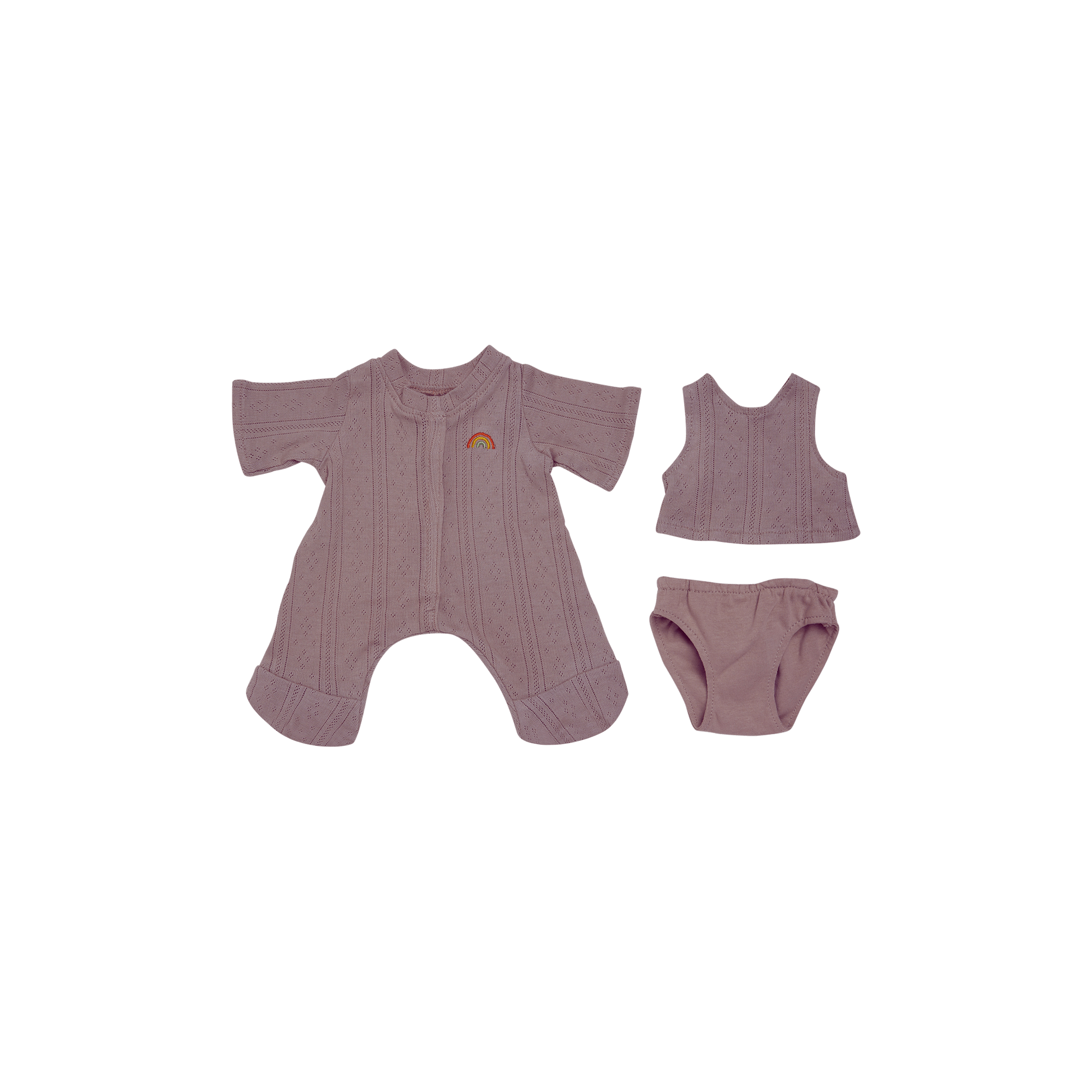 Dinkum Dolls Pointelle PJ Set - Lavender