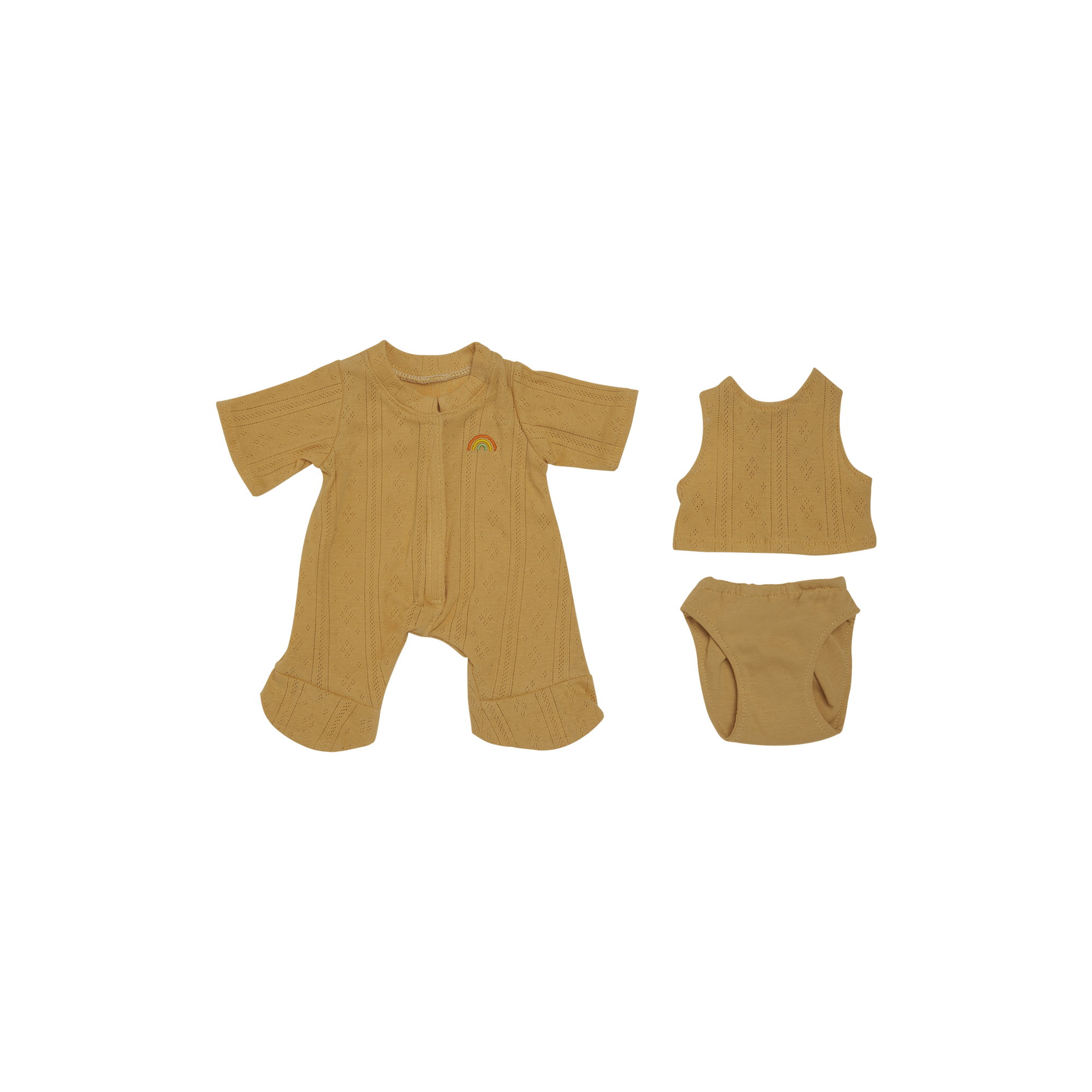 Dinkum Dolls Pointelle PJ Set - Honey