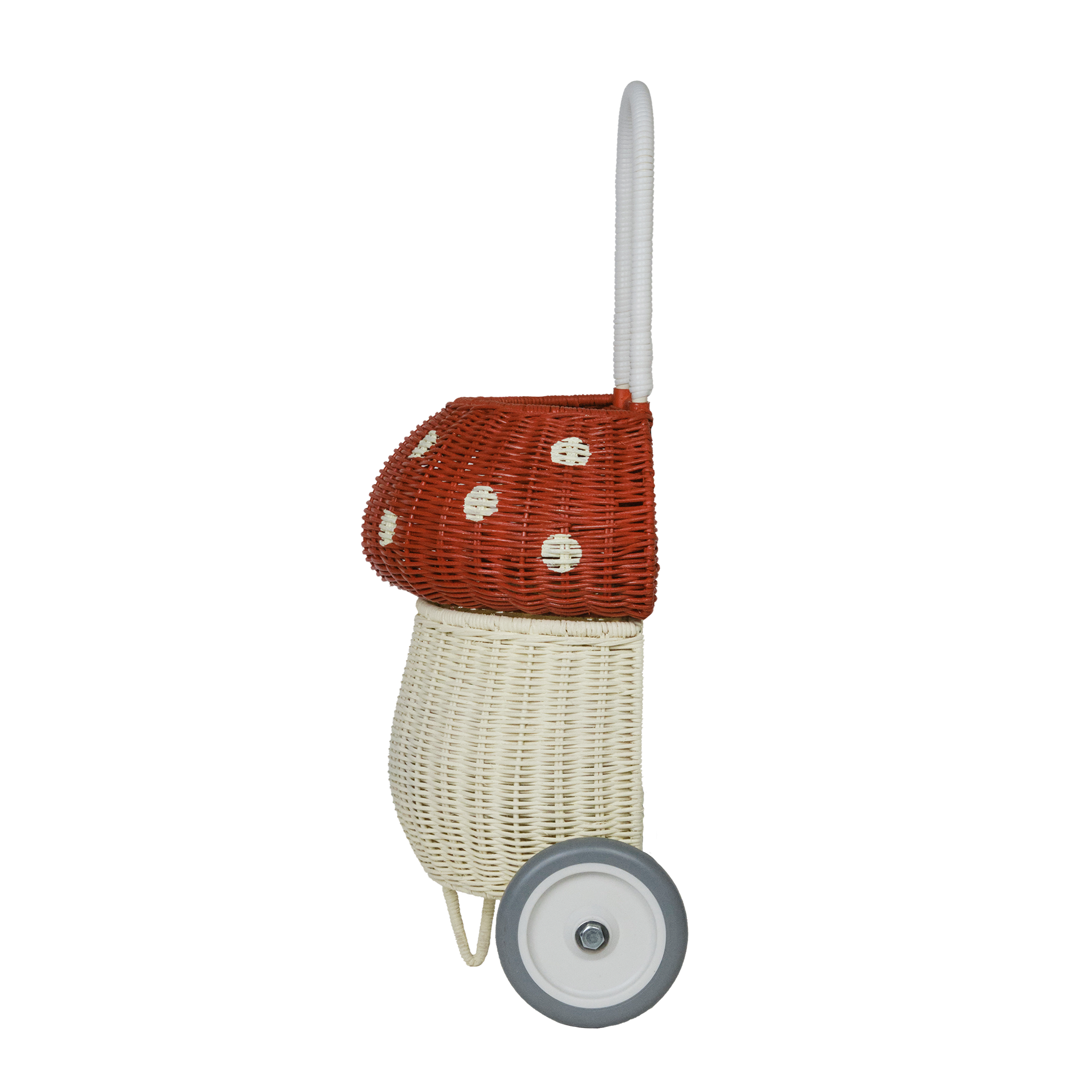 Rattan Mushroom Luggy - Red