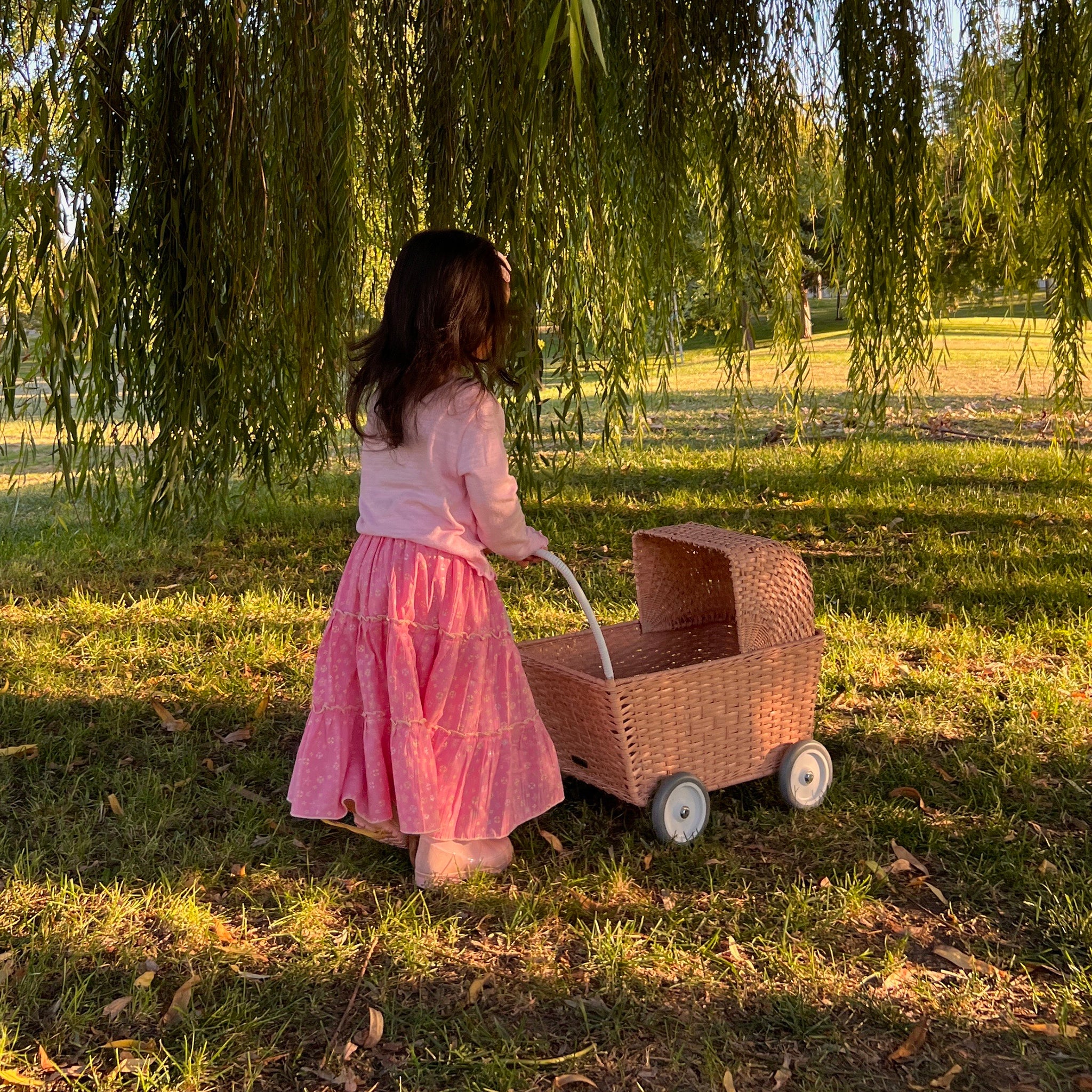 Rattan Strolley - Seashell Pink