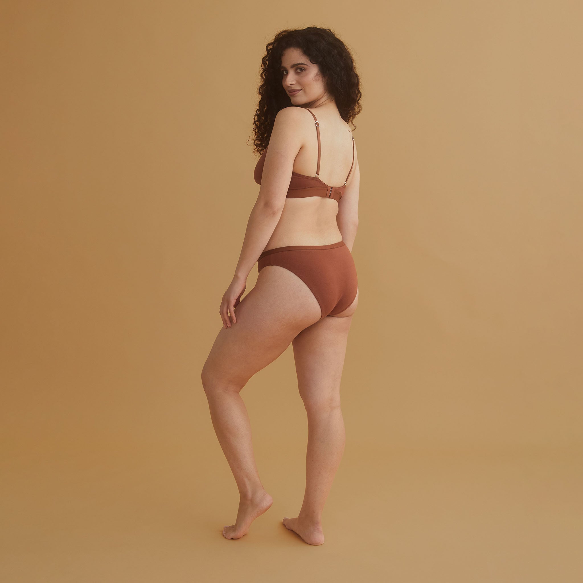 Tutti Organic Cotton Bralette - Chestnut
